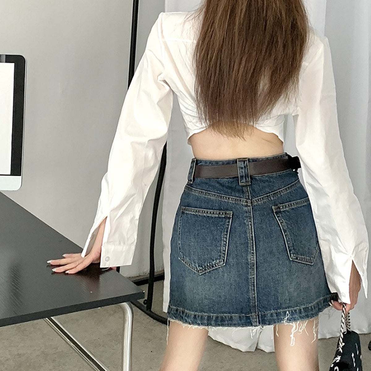 ソフトデニムスカート