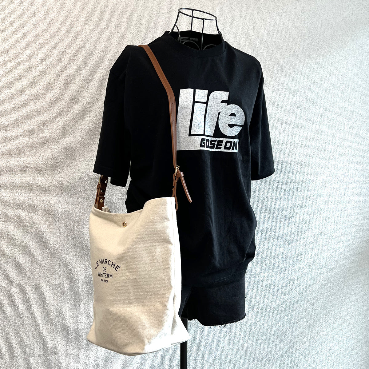 キャンバス ショルダートートバッグ