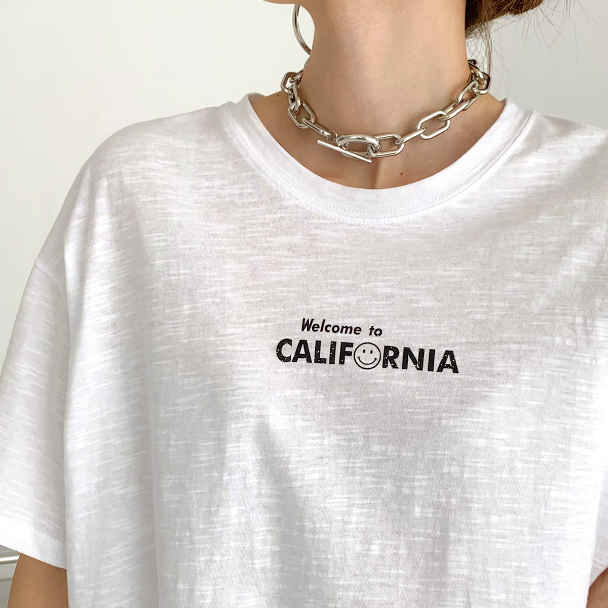 スマイルカリフォルニア ルーズフィットTシャツ
