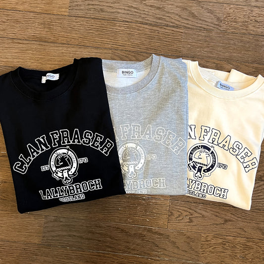 CLAN FRASER オーバーフィット トレーナーロンT