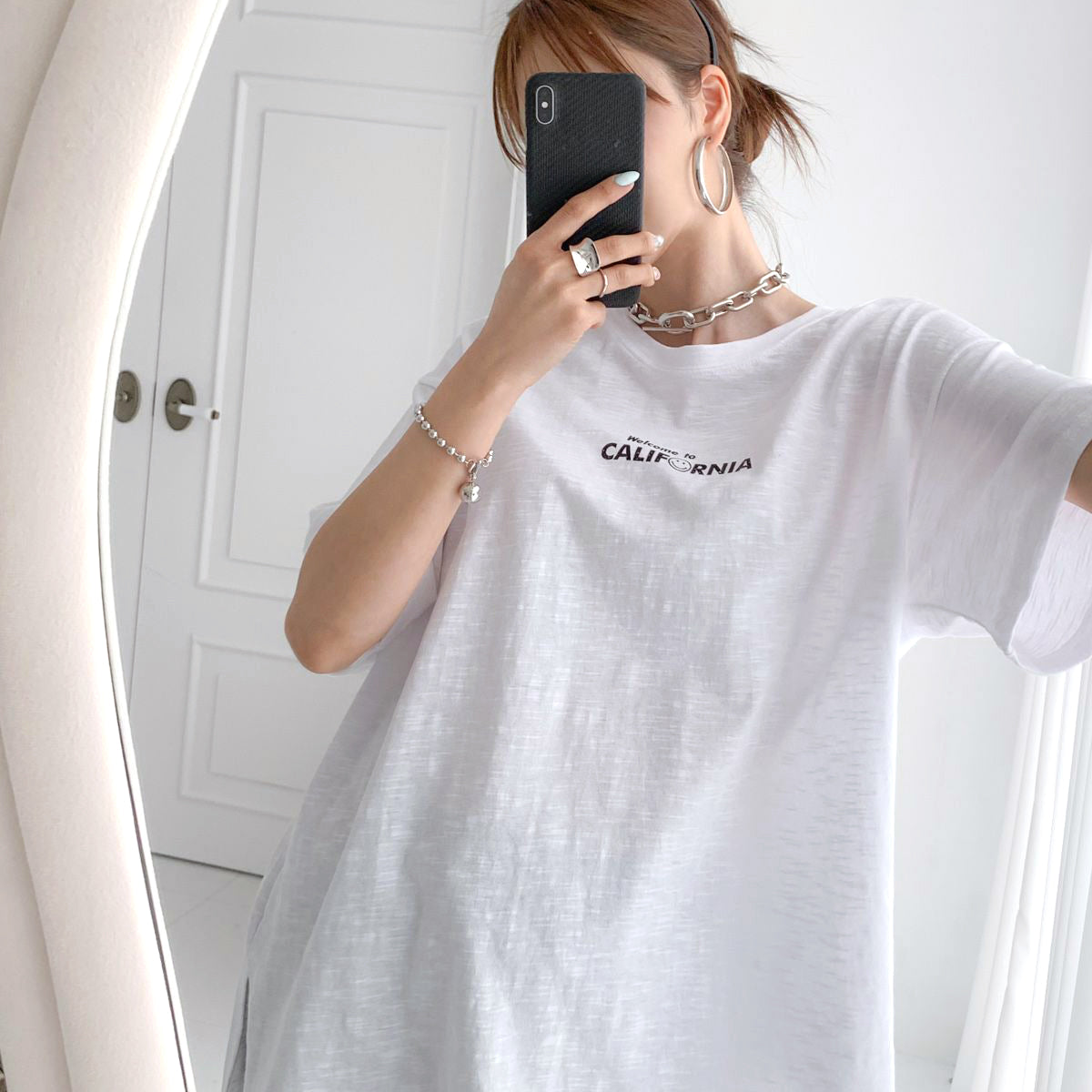 スマイルカリフォルニア ルーズフィットTシャツ