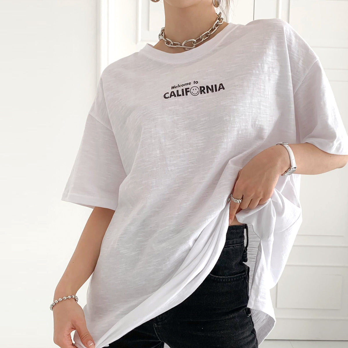 スマイルカリフォルニア ルーズフィットTシャツ
