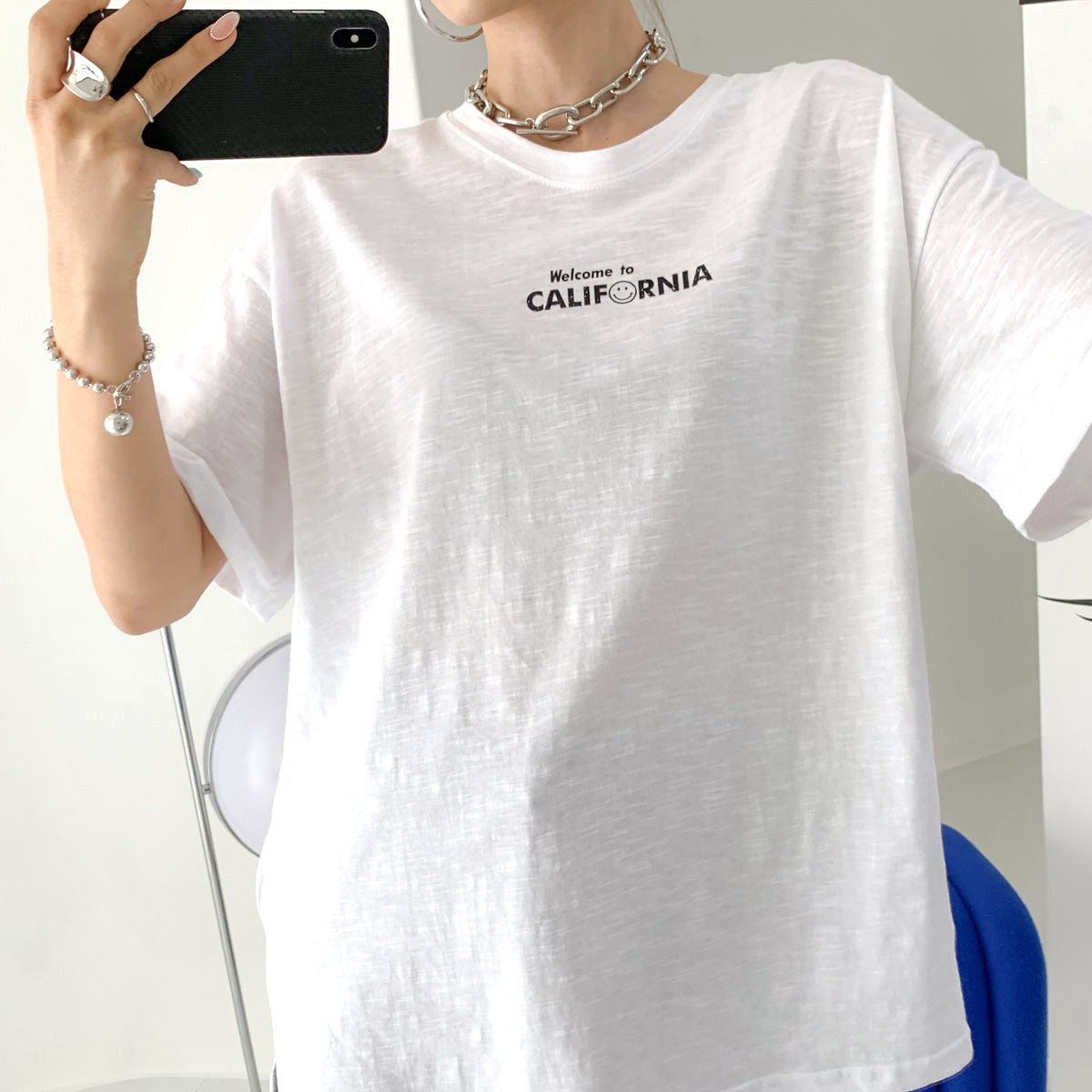 スマイルカリフォルニア ルーズフィットTシャツ