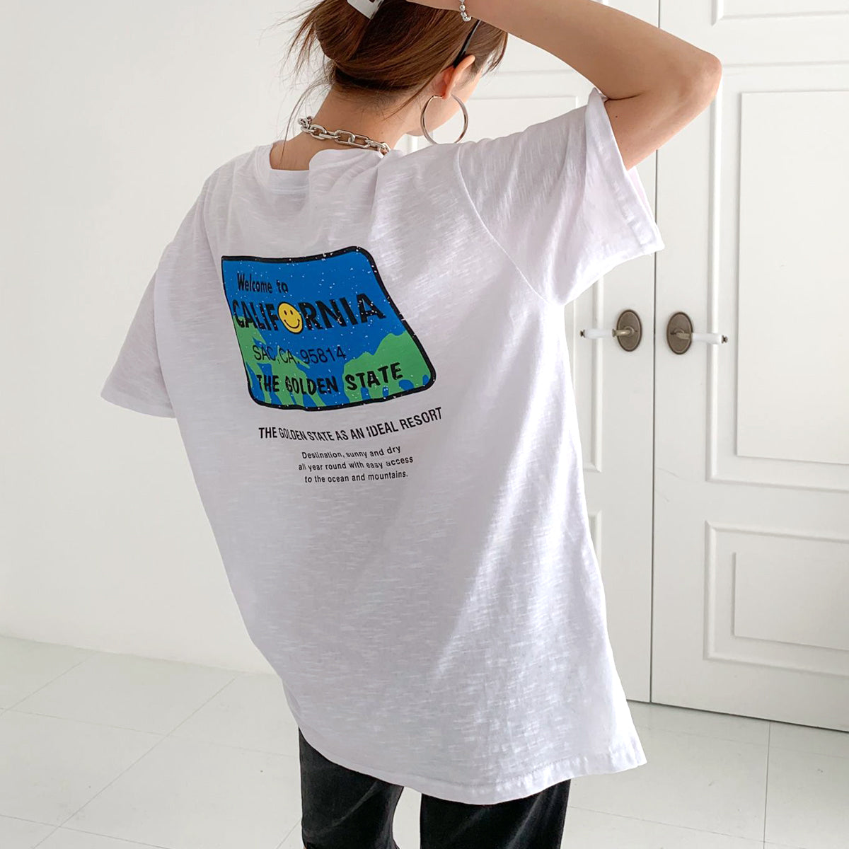 スマイルカリフォルニア ルーズフィットTシャツ