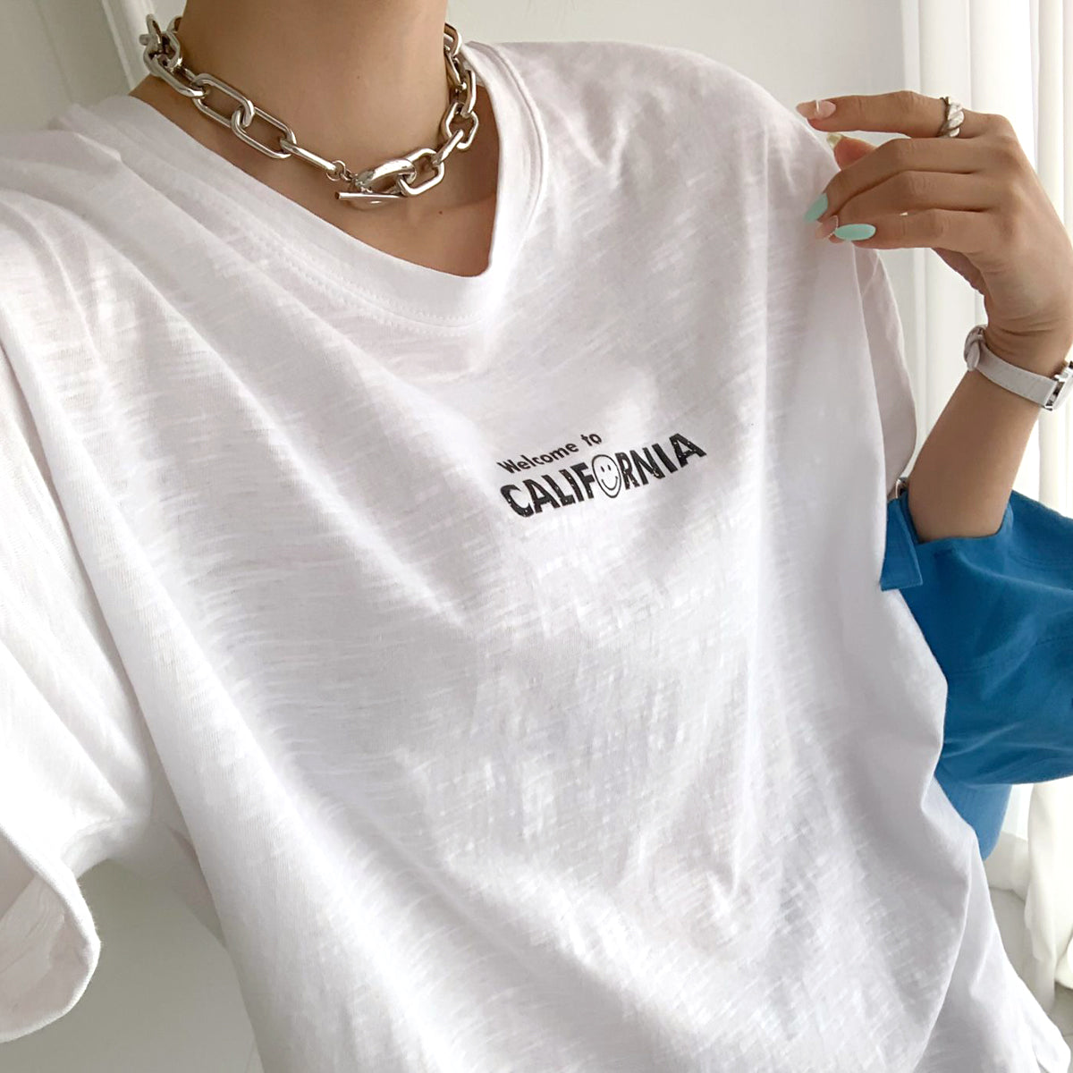 スマイルカリフォルニア ルーズフィットTシャツ