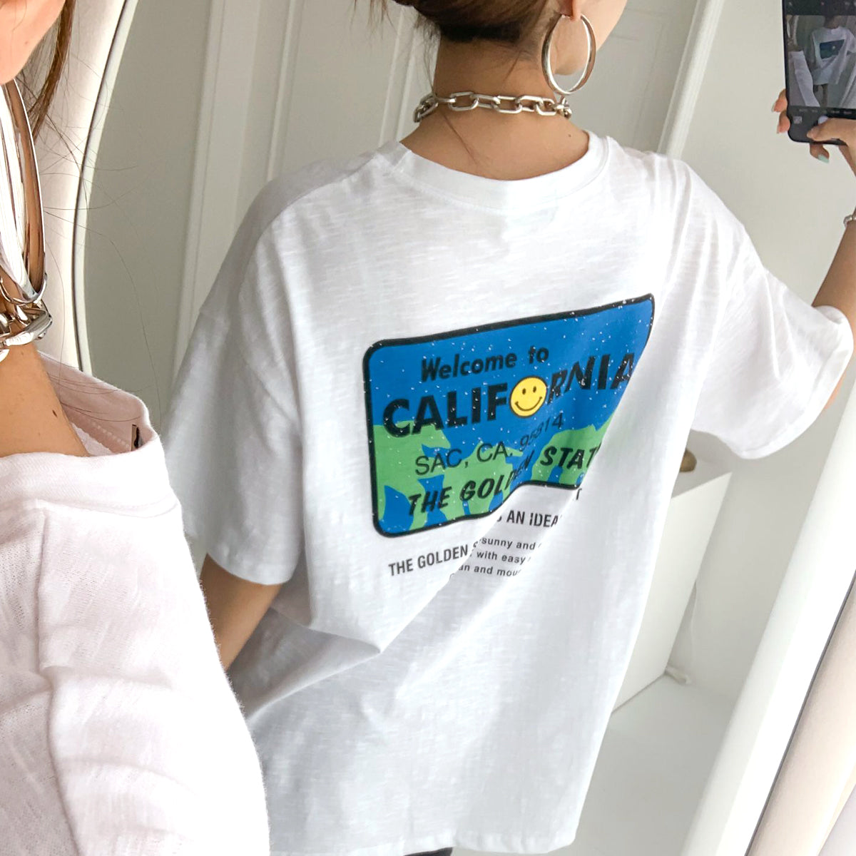 スマイルカリフォルニア ルーズフィットTシャツ