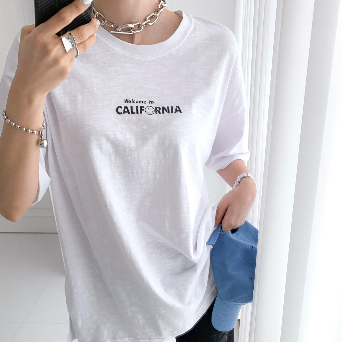 スマイルカリフォルニア ルーズフィットTシャツ