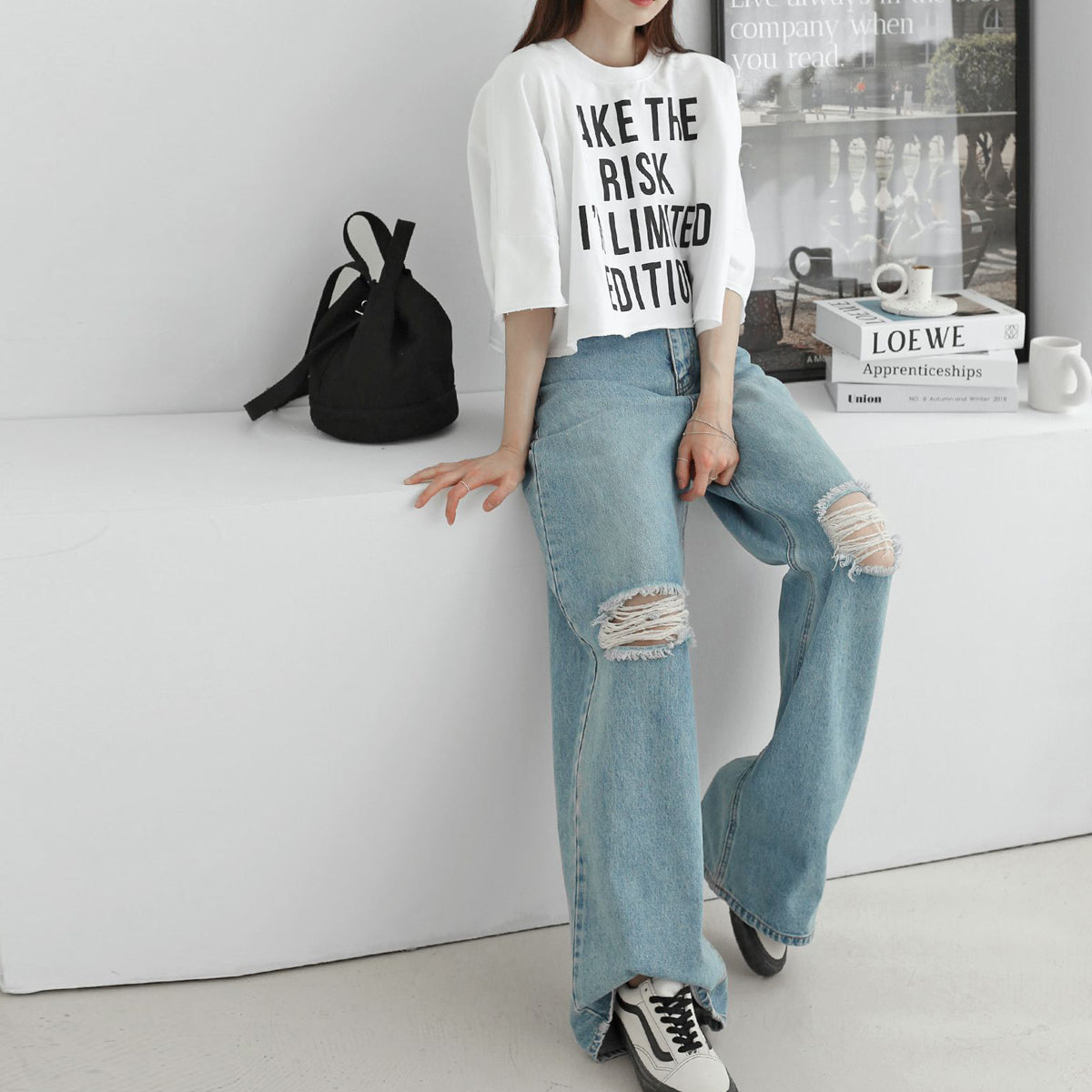 IM LIMITED クロップTシャツ
