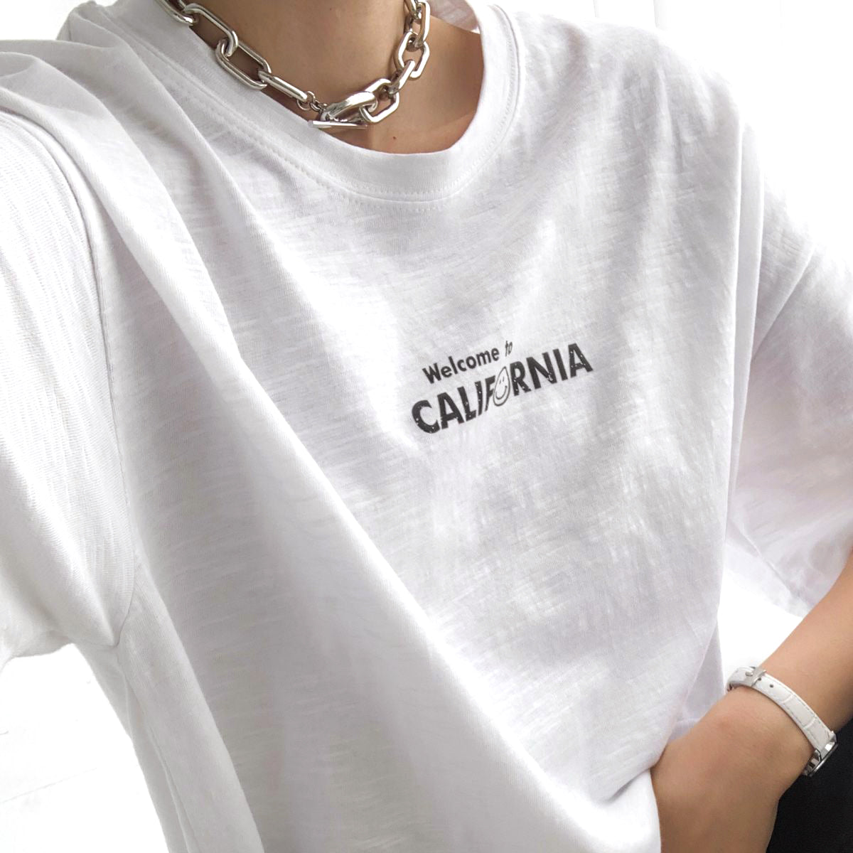 スマイルカリフォルニア ルーズフィットTシャツ