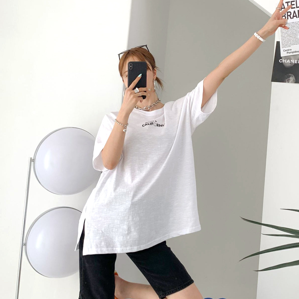 スマイルカリフォルニア ルーズフィットTシャツ