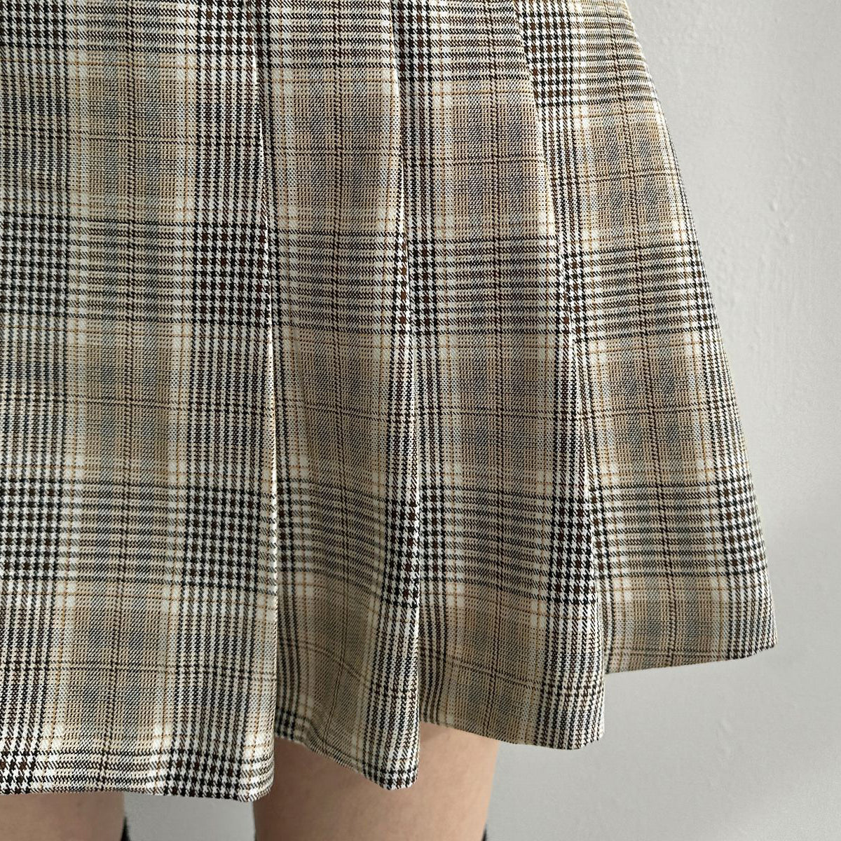 チェックプリーツスカート