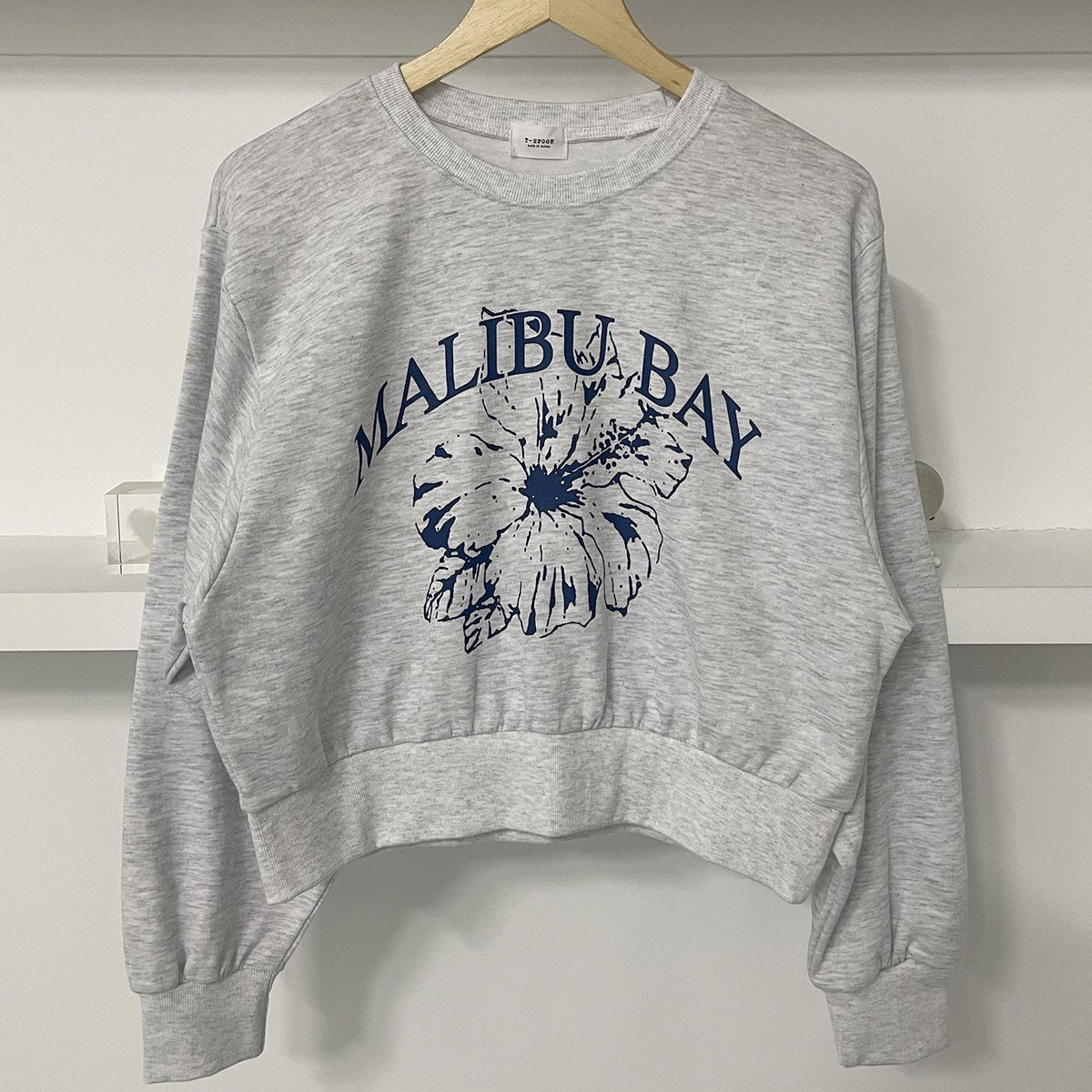MALIBU BAY クロップド スウェットトレーナー