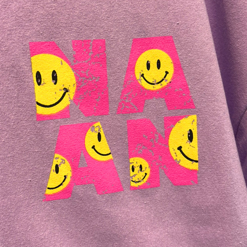 Tシャツ スマイルNAAN ライトパープル