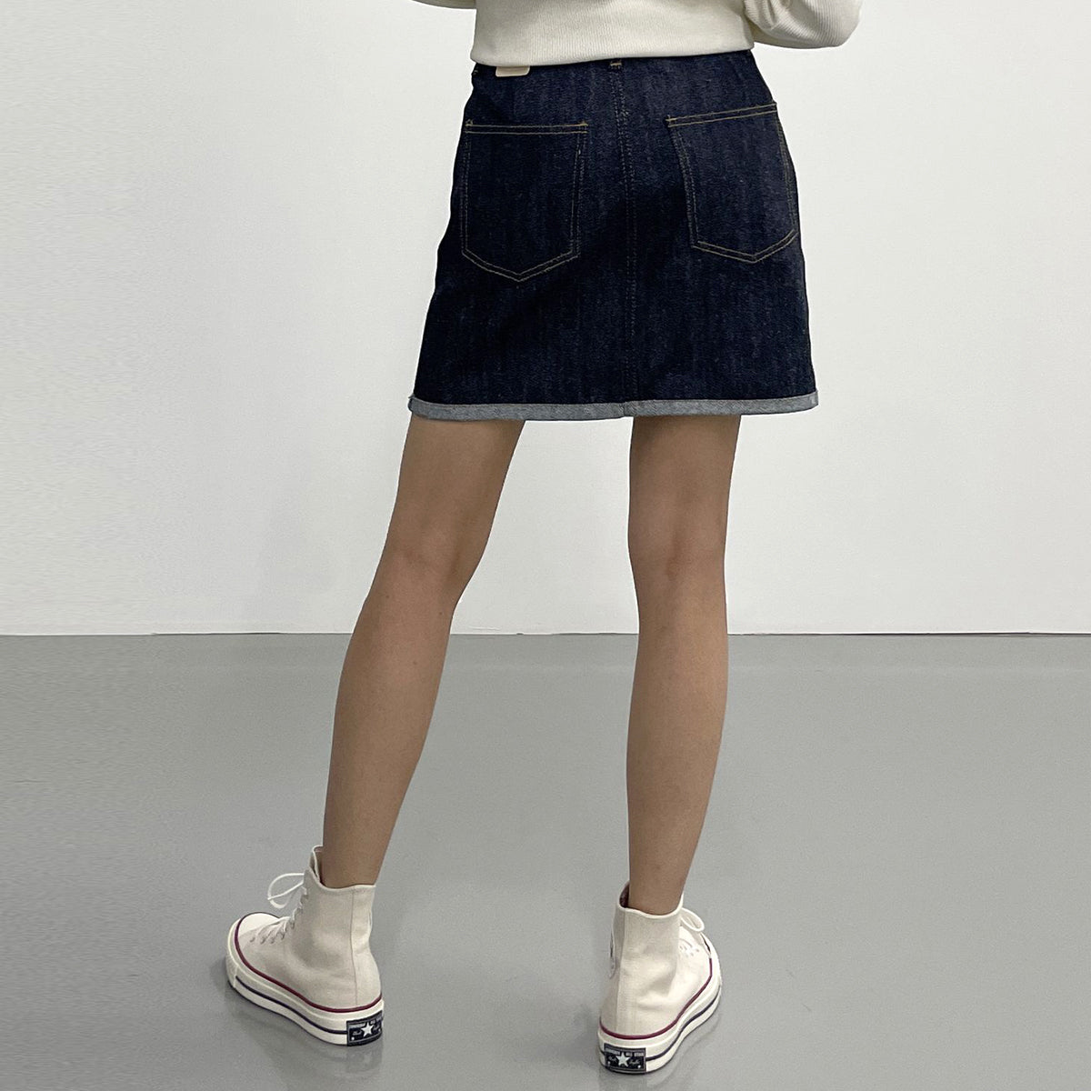ダークデニムスカート