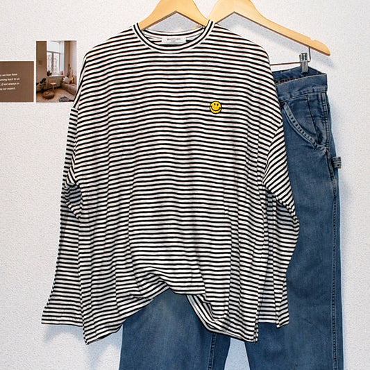 スマイルボーダーTシャツ
