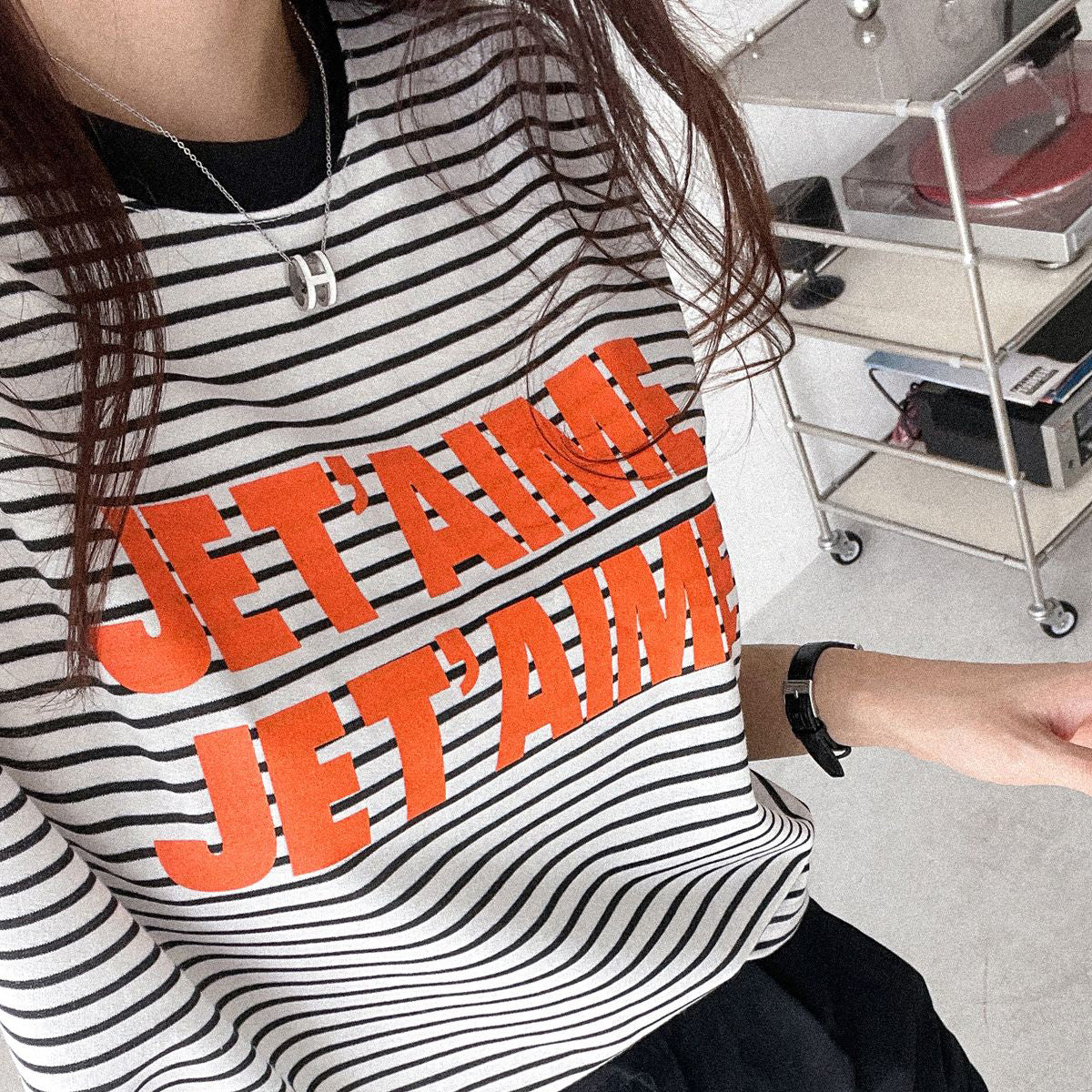 ボーダーTシャツ JE T'AIME